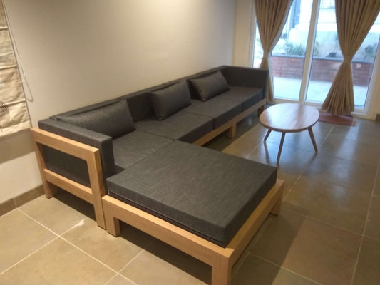 Teak wood sofa sets Hyderabad - TimberCraft