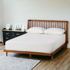 Teak Spindle Bed Frame: Timeless Style & Platform Convenience