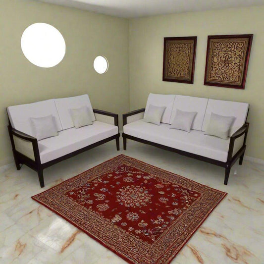 Teak and Rattan Sofa RTSF - 1001 - TimberCraft