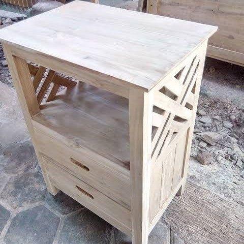 Teak Bedside Table TBT - 01 - TimberCraft