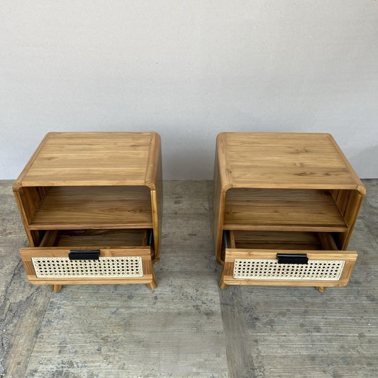 Teak Bedside Table TBT - 02 - TimberCraft