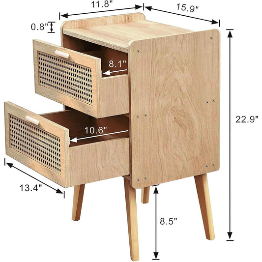 Teak Bedside Table TBT - 05 - TimberCraft
