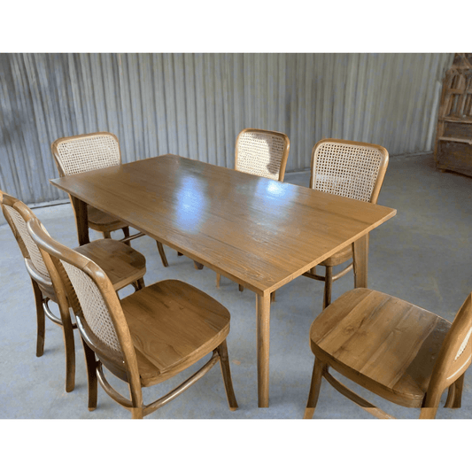 Teak Wood Dining Table Set TDT - 1301 - TimberCraft