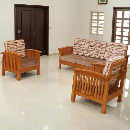 Teak Wood Sofa Set - TSF - 1501 - TimberCraft
