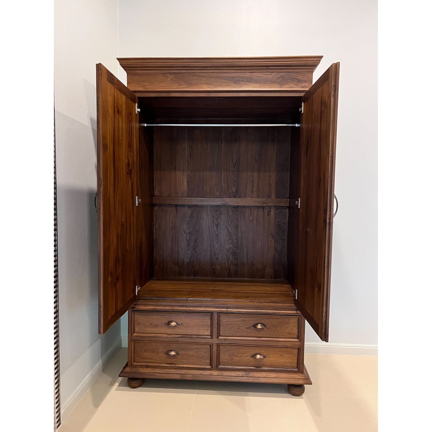 Teak Wood Wardrobe TWD - 101 - TimberCraft