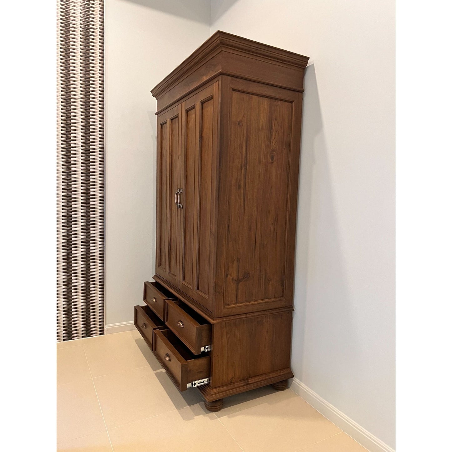 Teak Wood Wardrobe TWD - 101 - TimberCraft