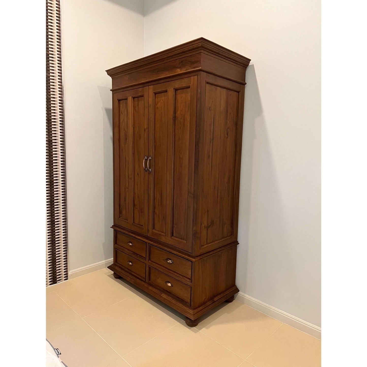 Teak Wood Wardrobe TWD - 101 - TimberCraft
