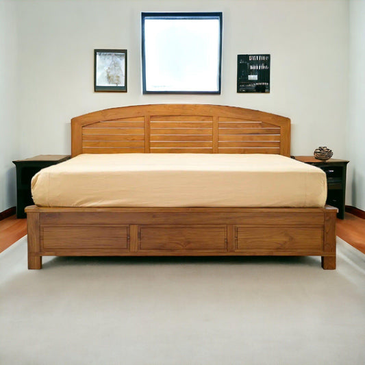 Timeless Teak Bed Frame Elevates Your Serene Space - TimberCraft