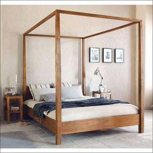 Super Kingsize Teak 4 Poster bed - TimberCraft