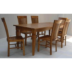 Teak Dining Table With 6  Teak Chairs TDT-3101 - TimberCraft