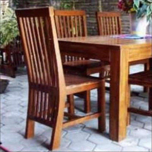 Teak Wood Contemporary Dining Set TDT - 2501 - TimberCraft