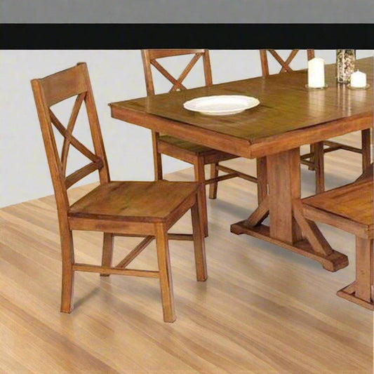 Teak Wood Dining Room Table , 4 Chairs + 1 Bench TDT - 2001 - TimberCraft