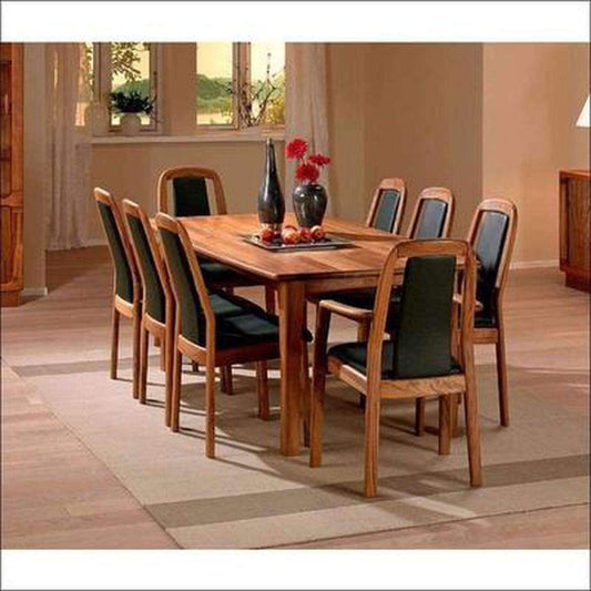 Teak Wood Dining Table With 8 Teak Chairs TDT - 2601 - TimberCraft