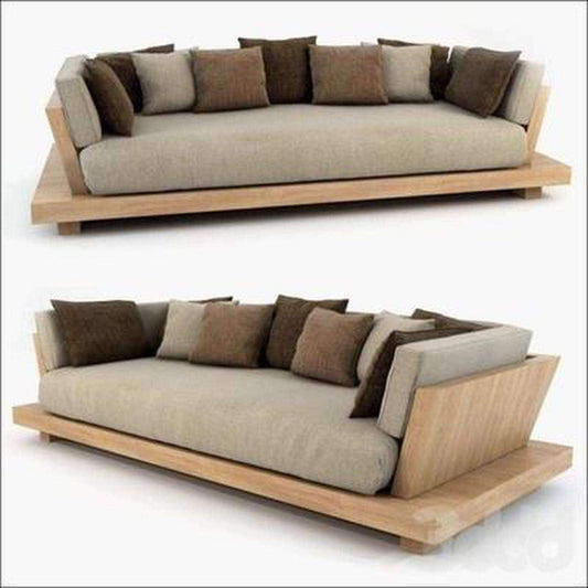 Teak Wood Low Sofa TSF - 1701 - TimberCraft