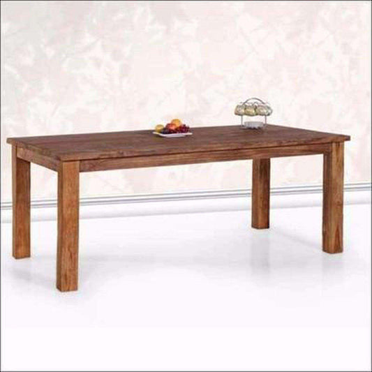 Teak Wood Rustic Dining Table Set TDT - 2701 - TimberCraft