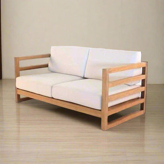 Teak Wood Sofa Natural Finish - TimberCraft
