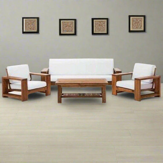Teak Wood Sofa Set TSF - 1801 - TimberCraft