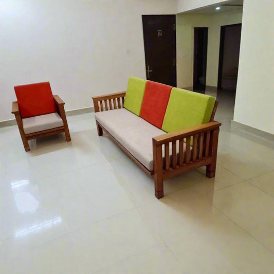 Teak Wood Sofa TSF - 1401 - TimberCraft