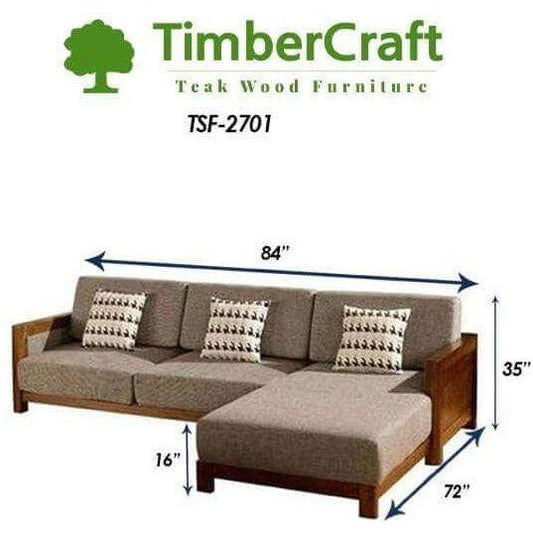 Teak Wood Sofa TSF - 2701 - TimberCraft