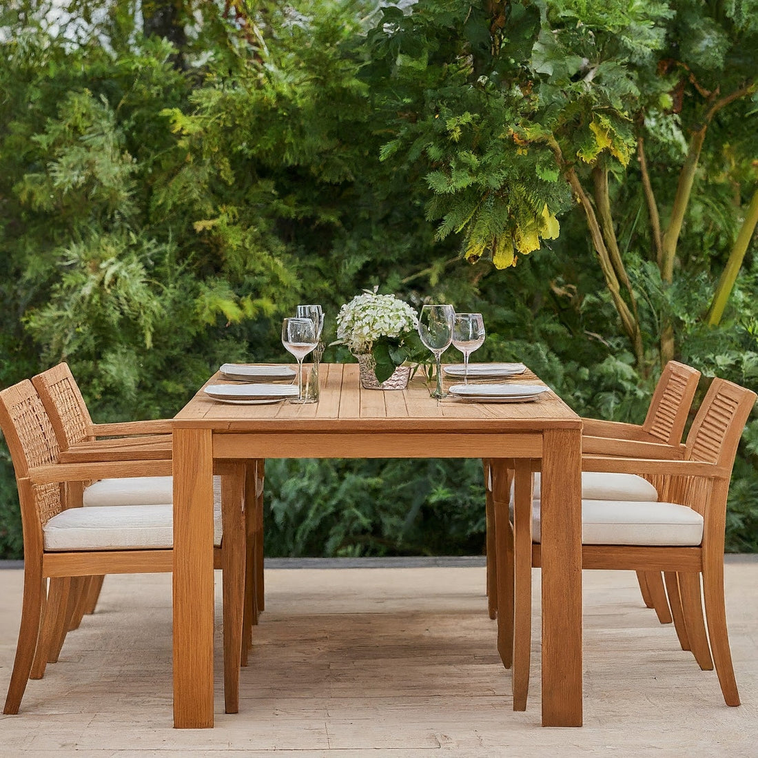 Outdoor Oasis: Creating the Perfect Patio Sanctuary with Timbercraft Teak Furniture - TimberCraft