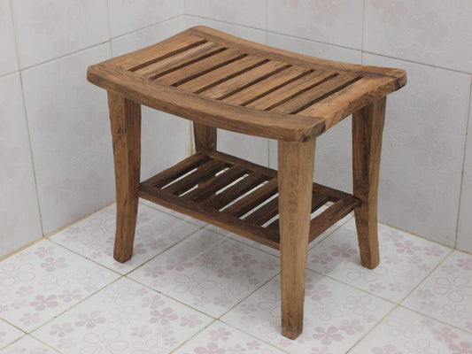 Teak Shower Bench for your Home or Spa - TimberCraft