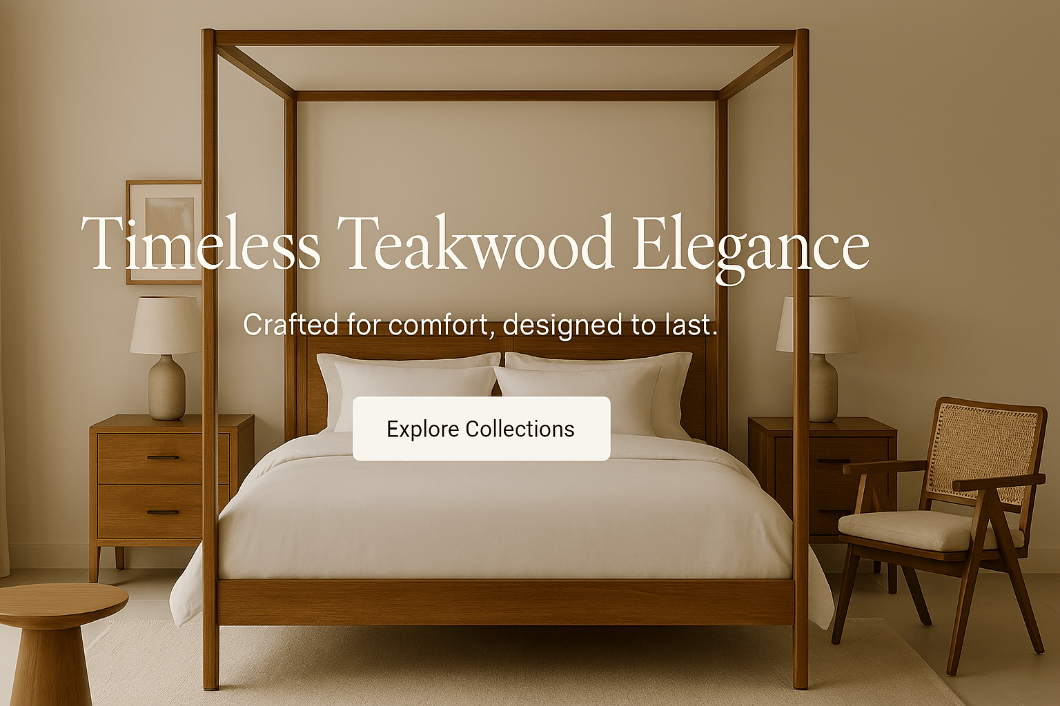 Timeless Teak Wood Elegance crafted for comfort, designed to last