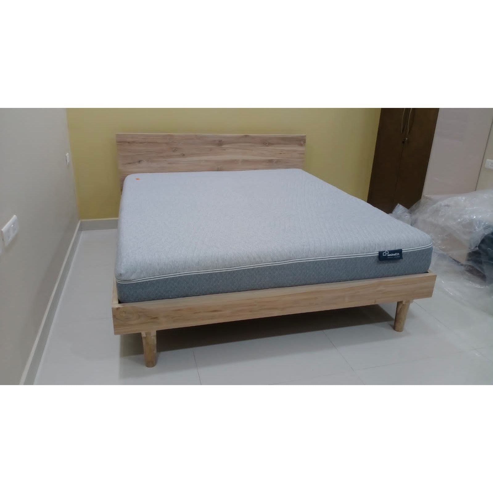 Premium Teak Wood Bed | Chic Design, Suits Any Aesthetic