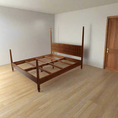 Light Teak Bed Frame | Minimalist, Versatile Design