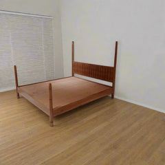 Light Teak Bed Frame | Minimalist, Versatile Design