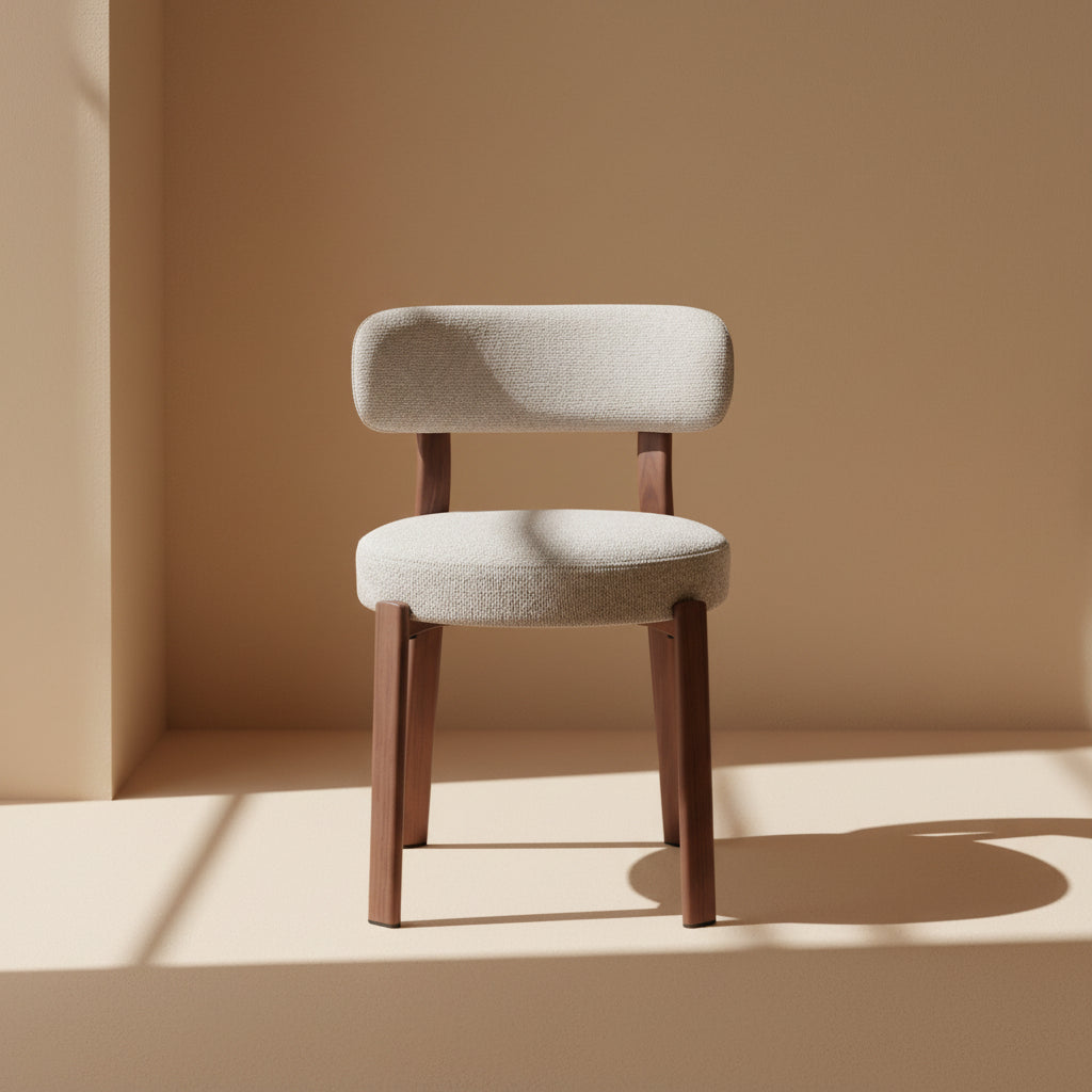 Upholstered Teak Dining Chair