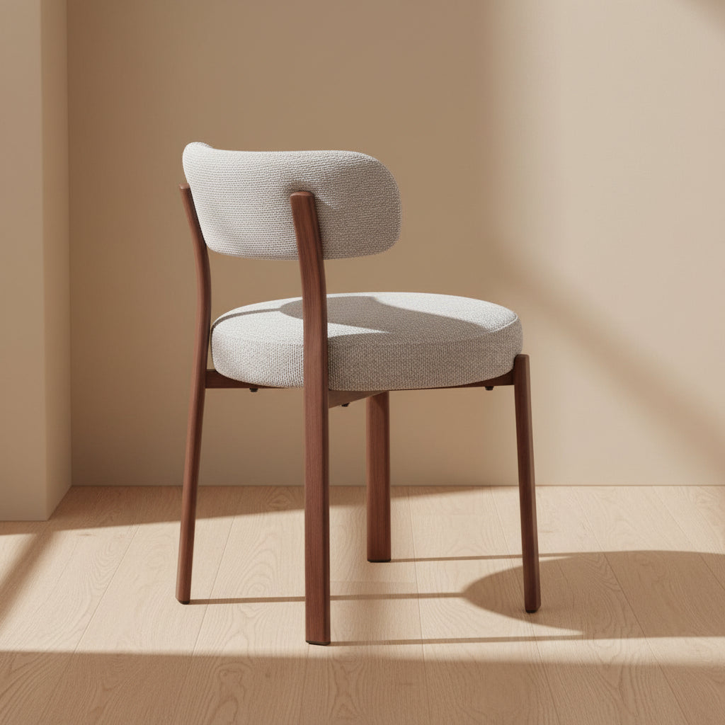 Upholstered Teak Dining Chair