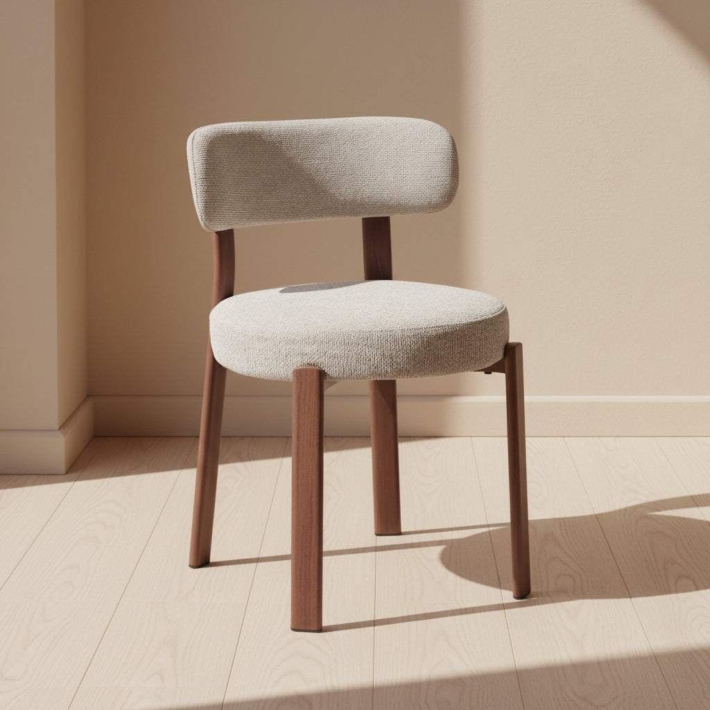 Upholstered Teak Dining Chair