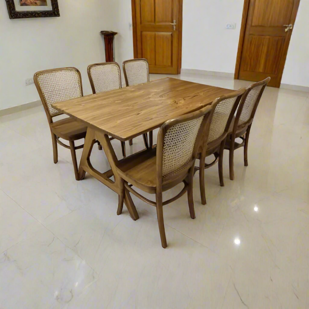 Teak Wood Dining Table Set TDT-1301