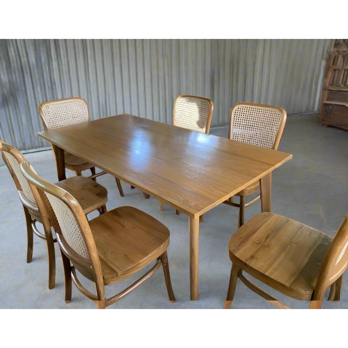 Teak Wood Dining Table Set TDT-1301