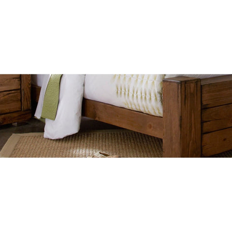 Farmhouse Rustic Teak Bed TBD - 1201 - TimberCraft