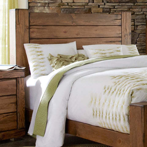 Farmhouse Rustic Teak Bed TBD - 1201 - TimberCraft