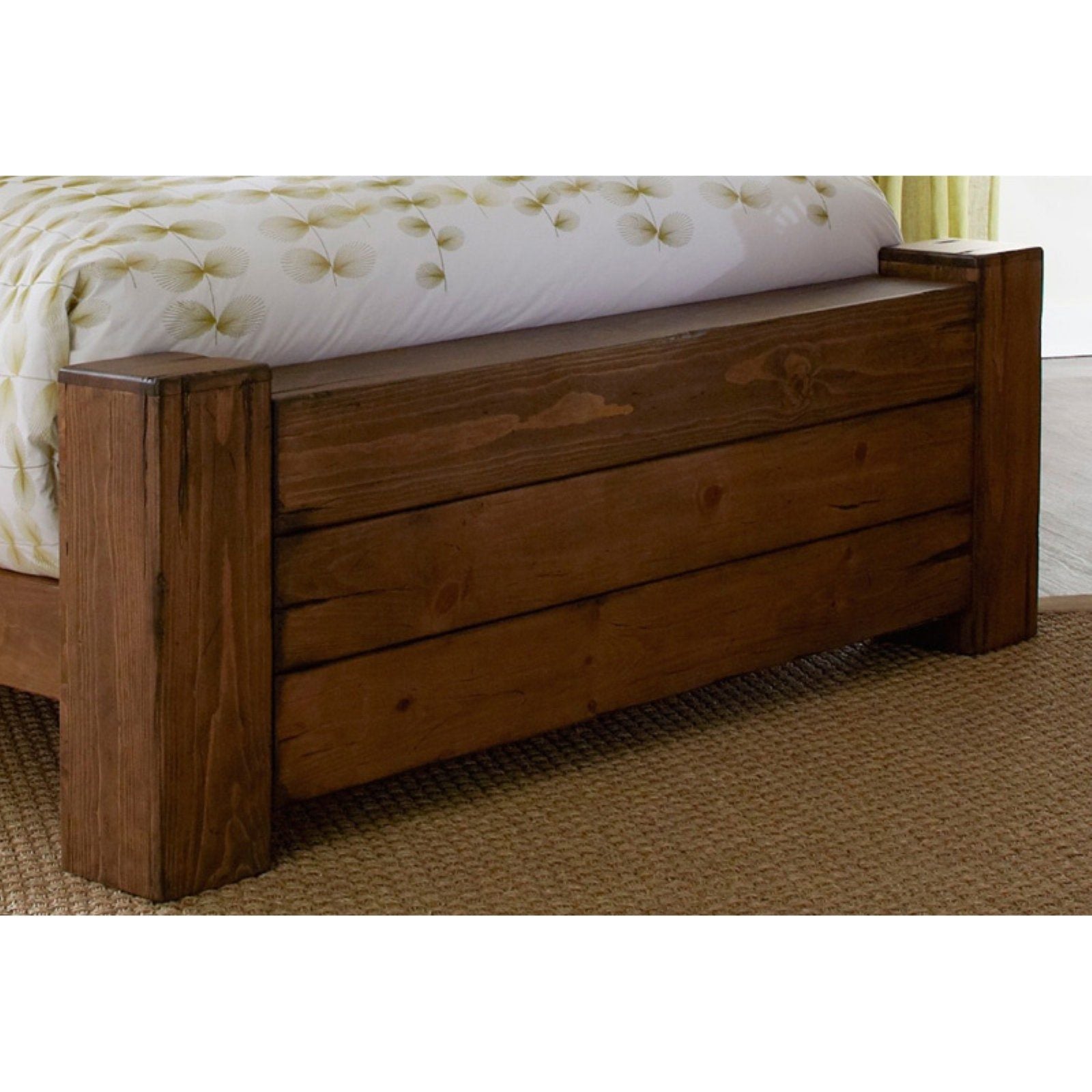 Farmhouse Rustic Teak Bed TBD - 1201 - TimberCraft