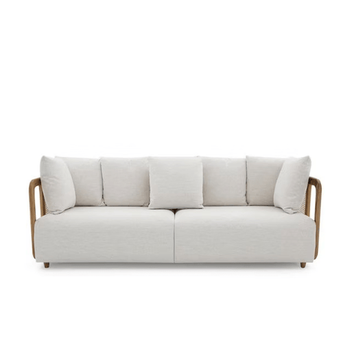 Handcrafted Teak & Rattan Lounge 