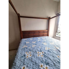 King 4 poster bed - solid teak wood