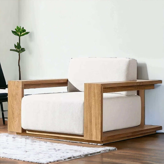 Modern Teak Nordic Sofa Set - TimberCraft