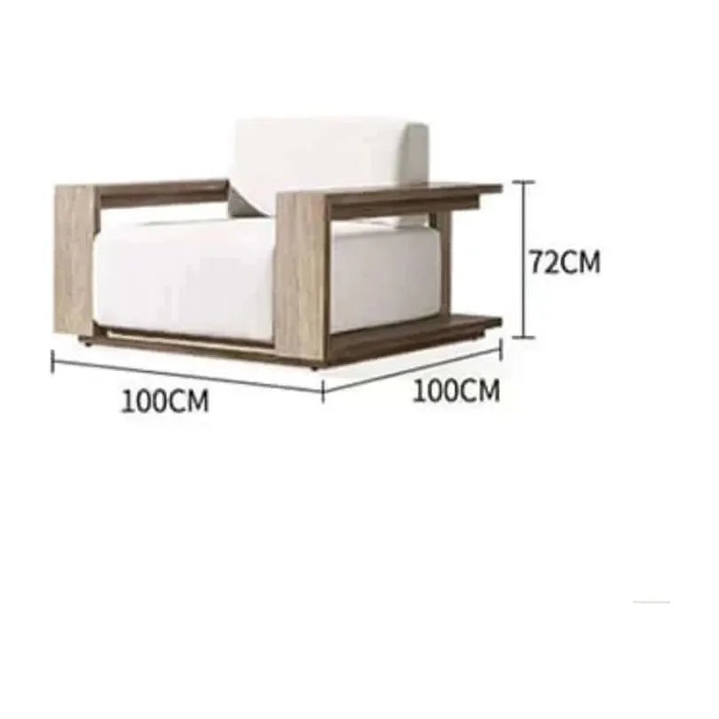 Modern Teak Nordic Sofa Set - TimberCraft