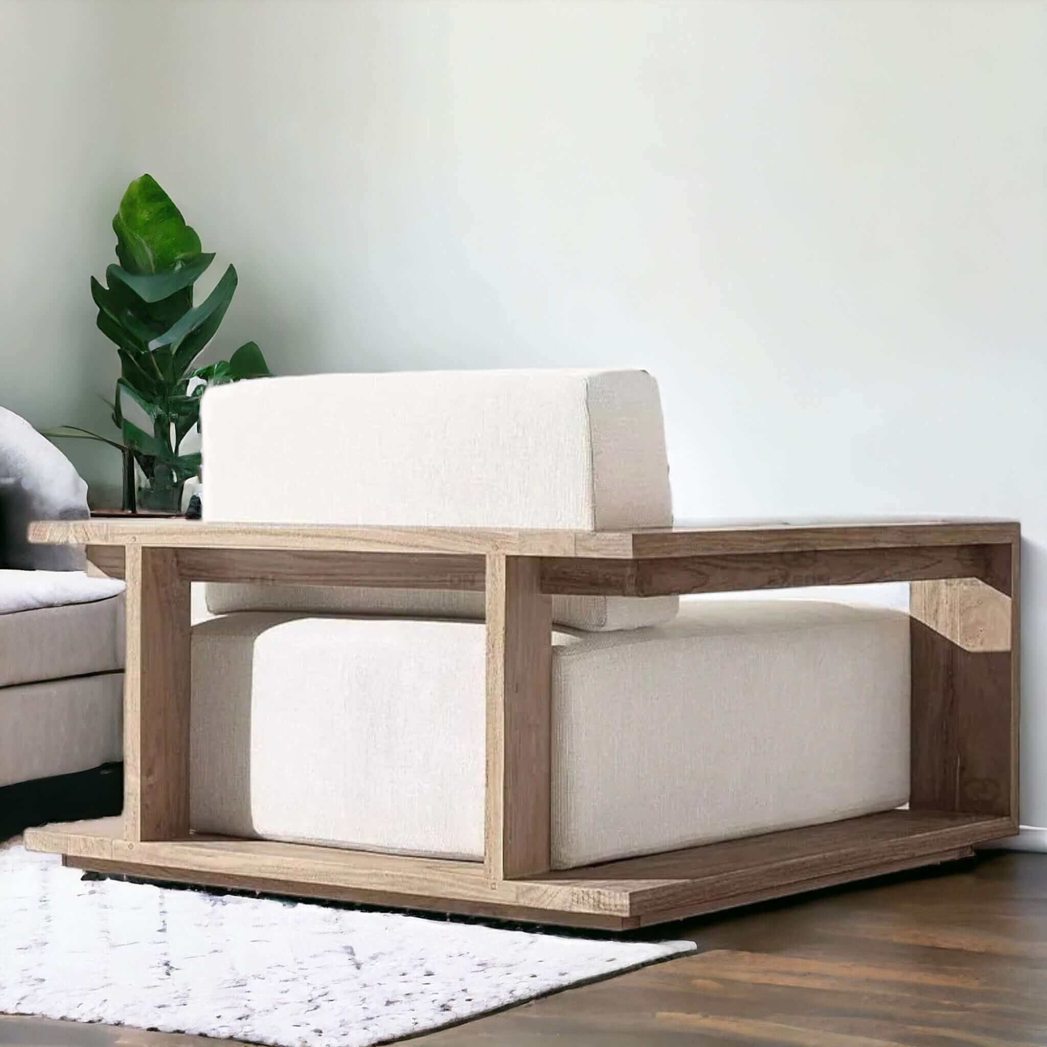 Modern Teak Nordic Sofa Set - TimberCraft