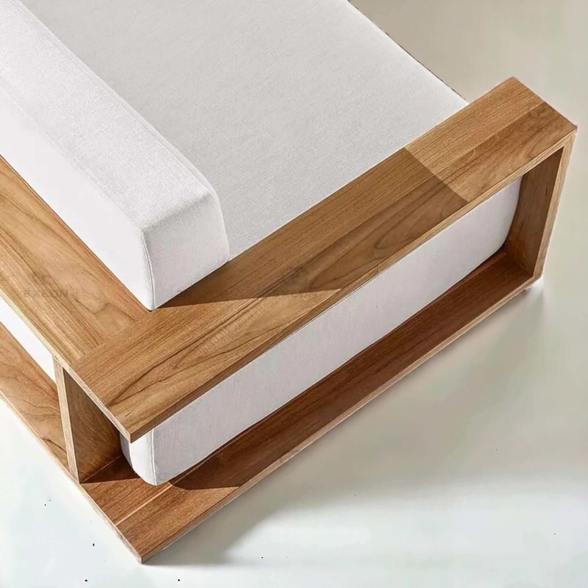Modern Teak Nordic Sofa Set - TimberCraft