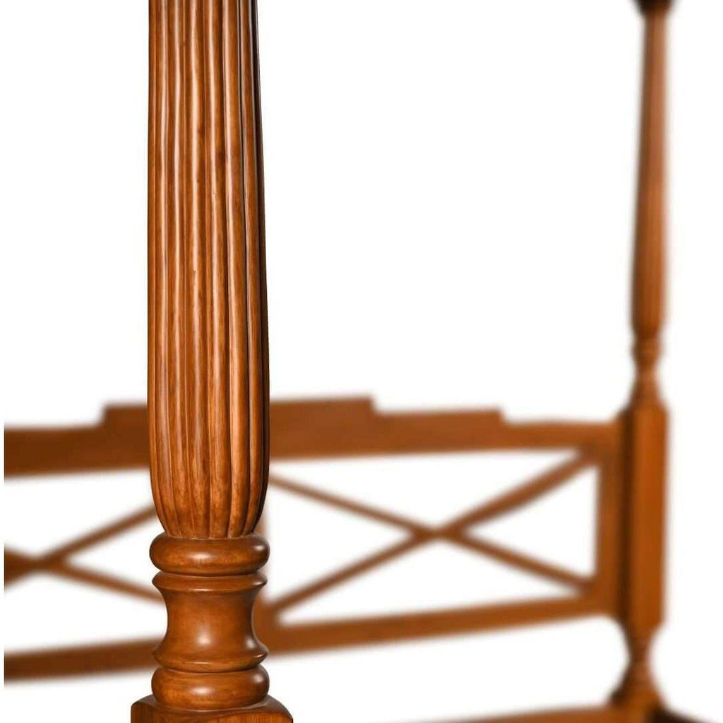 Retro Vintage Canopy Teak Wood Bed CTBD - 1601 - TimberCraft