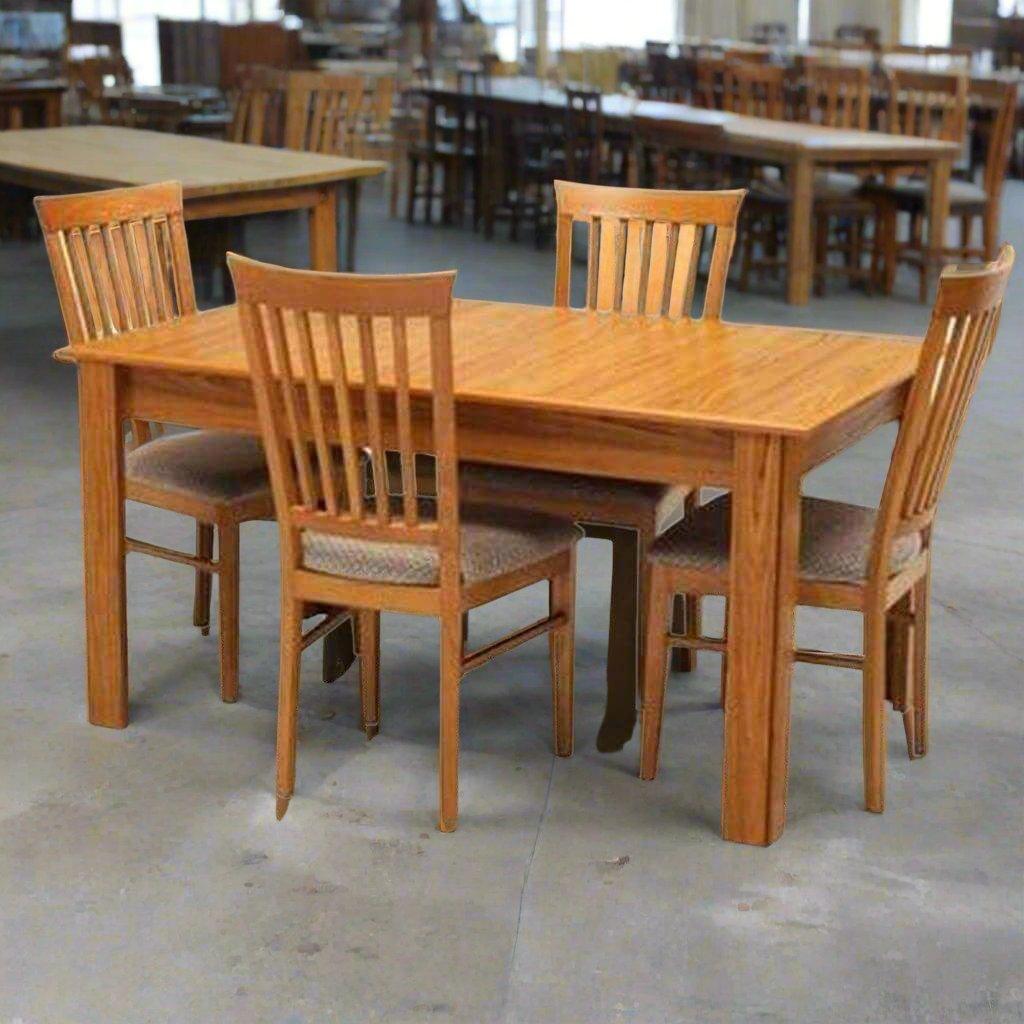 Teak Wooden Dining Table Set Online