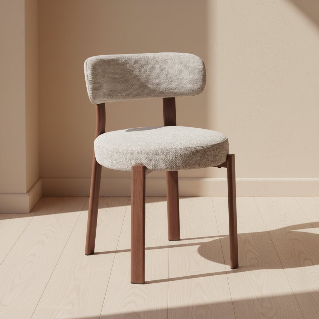 Upholstered Teak Dining Chair
