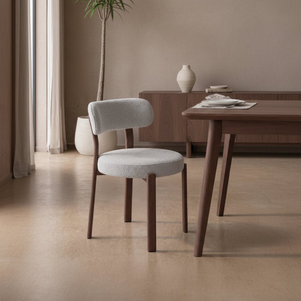 Upholstered Teak Dining Chair
