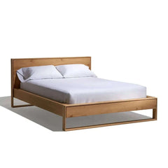 Natural Teak Wood Bed Frame - Eco-Friendly and Durable