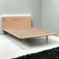 Premium Teak Wood Bed | Chic Design, Suits Any Aesthetic