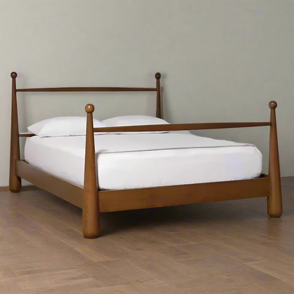 Unique Teak Bed Frame: Modern & Sophisticated Design